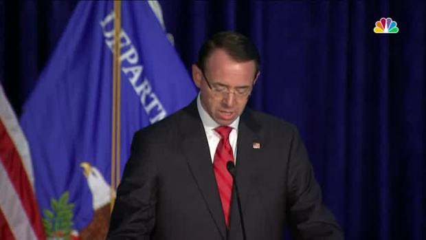 [NATL] AG Rosenstein Praises Sessions at Crime Summit