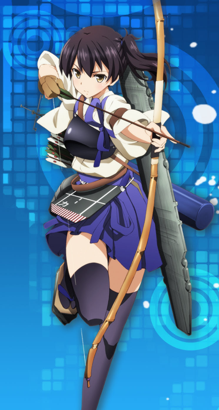 艦これ Iphone壁紙 画像 5 加賀 Iphone5壁紙 744 1392 Ios7用 他 アニメ壁紙ネット Pc Android Iphone壁紙 画像