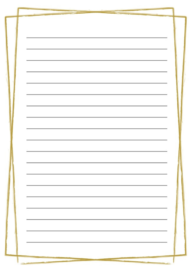 ビジネス便箋 無料テンプレート クロス 金 Template Million テンプレートミリオン