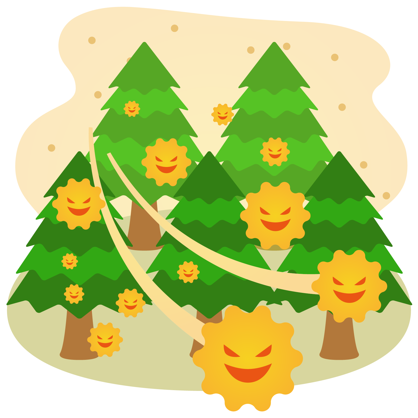 商用フリー 無料イラスト 杉 すぎ 花粉症 Cedar Pollen Allergy005 商用ok フリー素材集 ナイスなイラスト