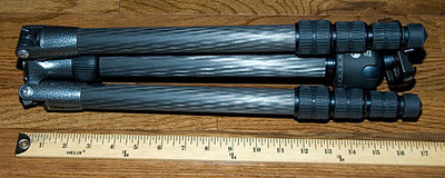 Gitzo Traveler Tripod, Series 2, folded for packing