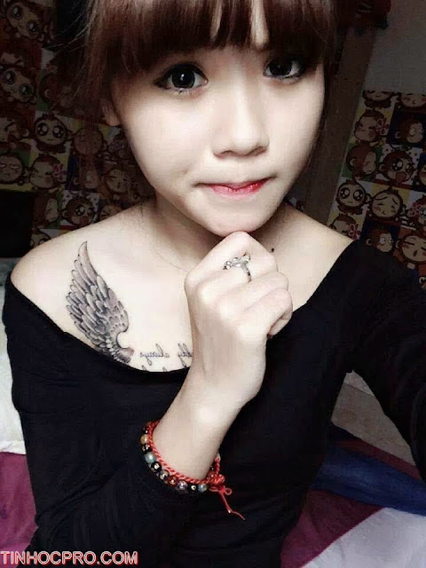 Hot girl, gái đẹp Việt Nam xăm ngực cực gợi cảm quá mức