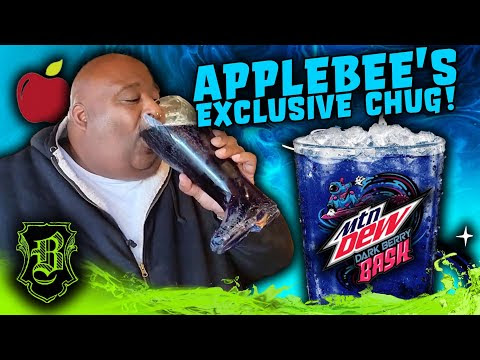 APPLEBEE'S EXCLUSIVE FOLKS!! | Mtn Dew Dark Berry Bash Chug!