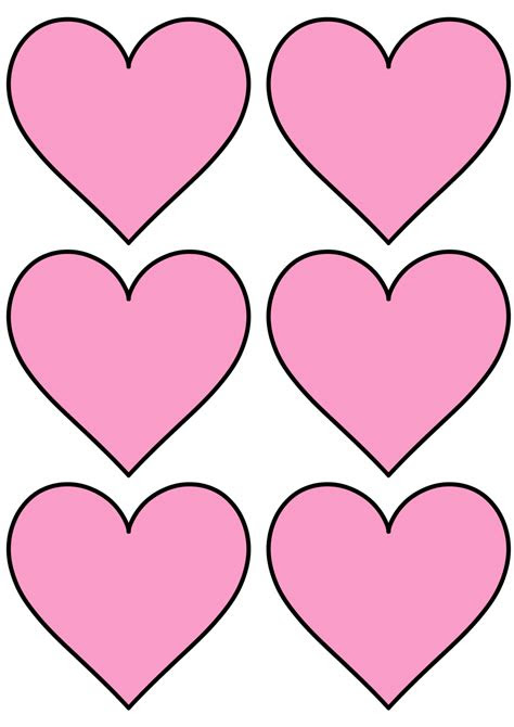  heart shaped cut out printable