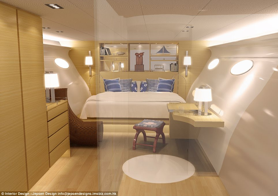Lavish: The master bedroom has all the luxury you might expect in a 5-star hotel