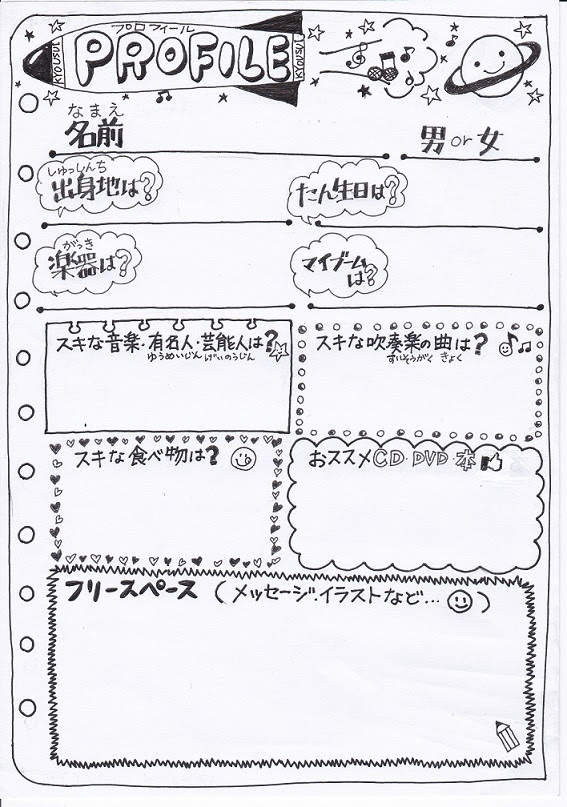 手作りプロフィール帳 院長青木恵美子の はなえみ便り