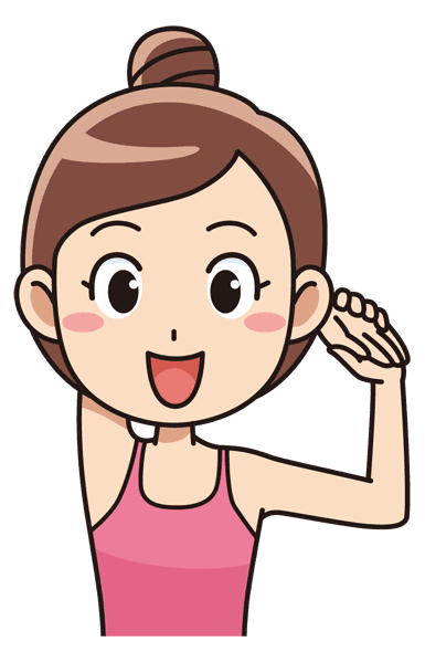 ヨガをする笑顔の女性 無料イラスト素材 イラスト素材図鑑