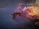 A Sarcos Raven getting the attentions of the Astrahus