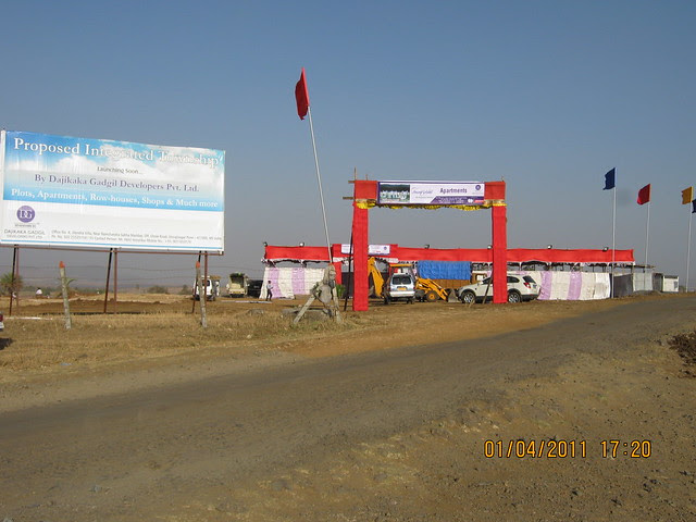 Site of Dajikaka Gadgil Developers' Anant Srishti at Kanhe, near Talegaon, Pune