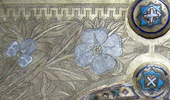 A maleczi evangeliárium (Kalocsa) borítójának részlete