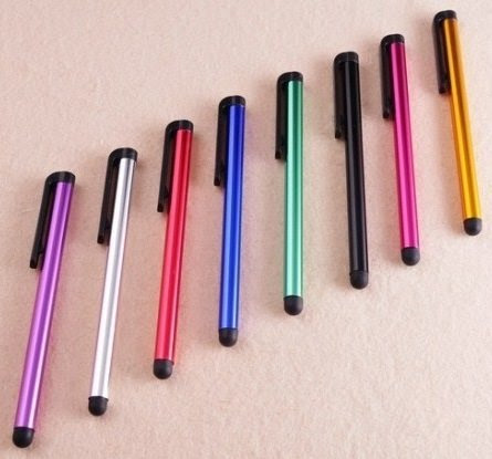  5x Stylet MIX de couleurs pour Tablettes, Smartphone, Téléphone, Ecran Tactile Et Capacitif (Apple, iPhone5/4S/4/3, iPad2/3/4,Amazon Kindle Fire HD, Google Nexus 7  &  10, Samsung Galaxy Tab, Samsung Galaxy Note, Samsung Galaxy S, Motorola, Kindle, LG, HTC, Sony, Huawei, Blackberry, Archos, Asus)
