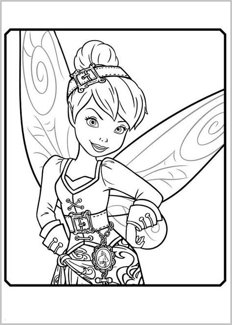 ausmalbilder fuer kinder tinkerbell und die piratenfee