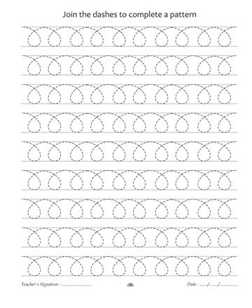  printable pattern writing worksheets for kindergarten laludemare