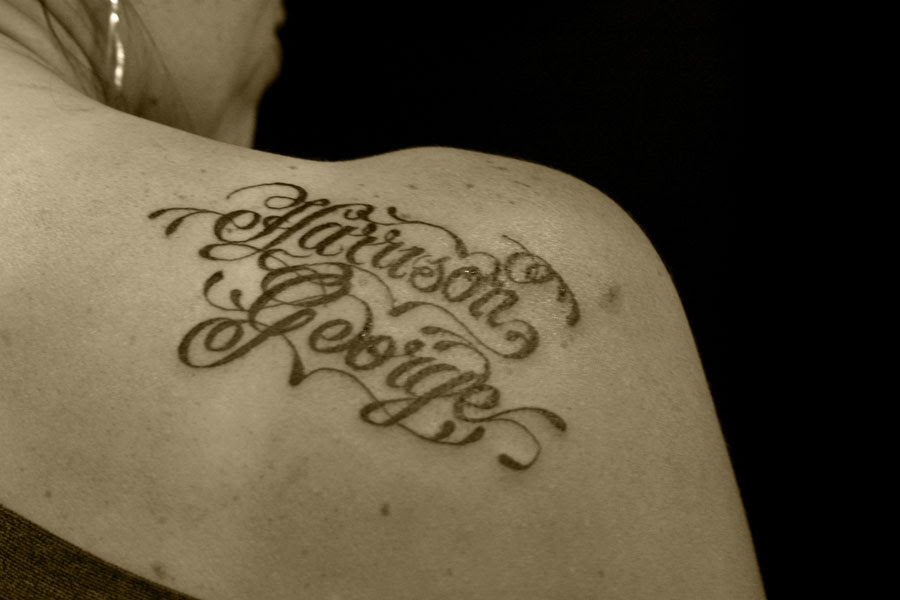 Name Tattoo Designs Warrior Tattoo Bicep. in: Warrior Tattoo Designs