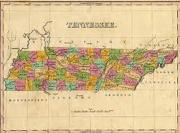1831 Map of Tennessee : TSLA #