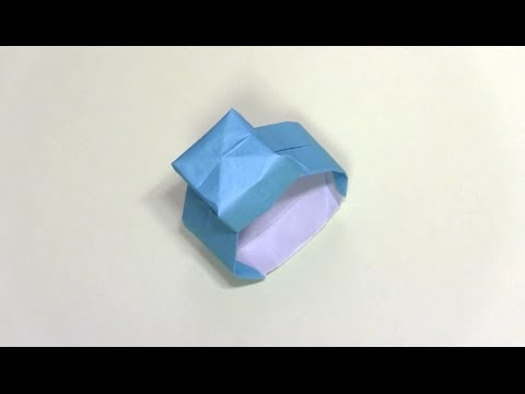 折り紙 時計の折り方