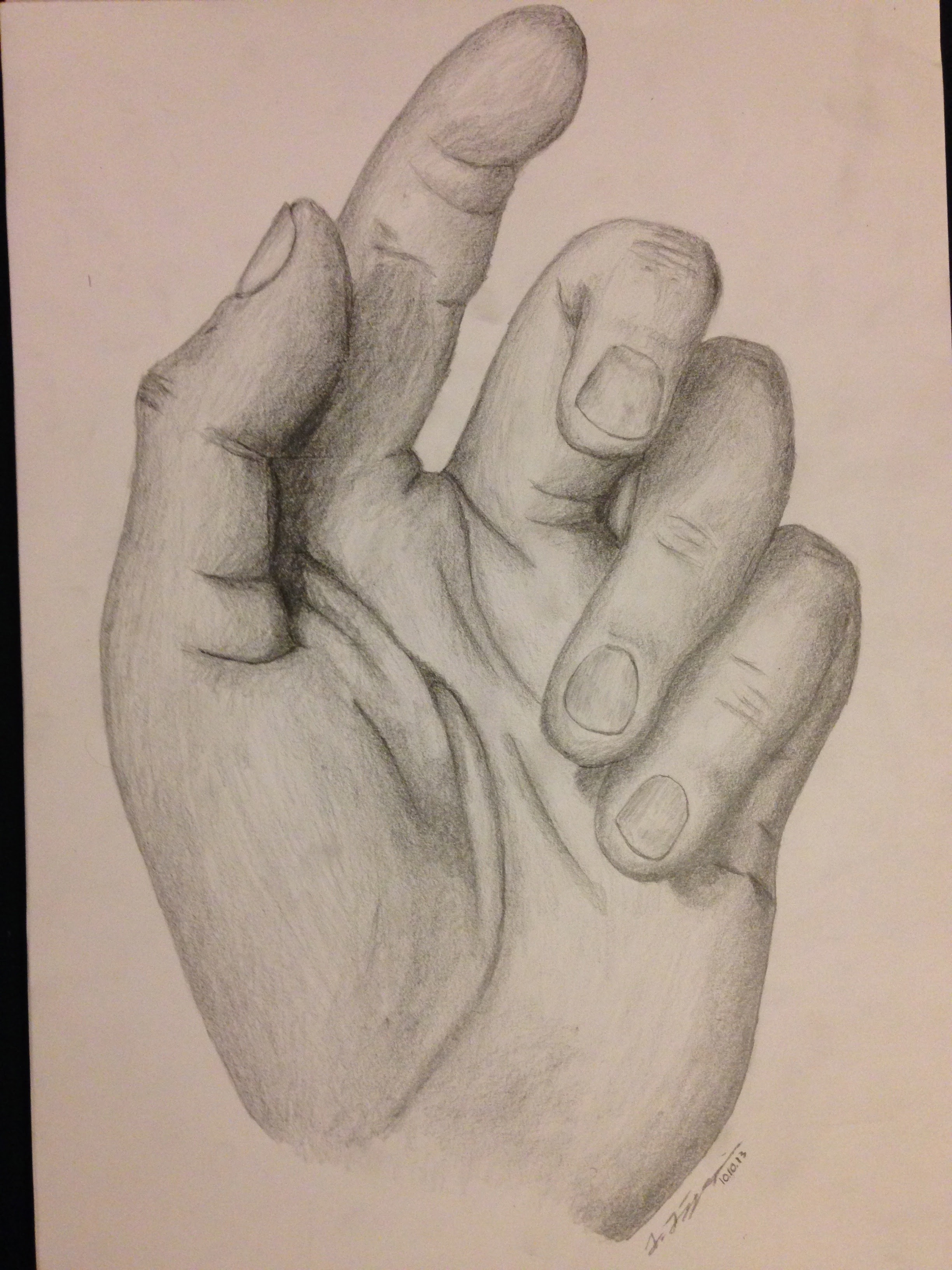 Pencil Hand Drawing at GetDrawings Free download
