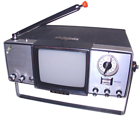 Now imagine the stir this little black and white transistorized television 