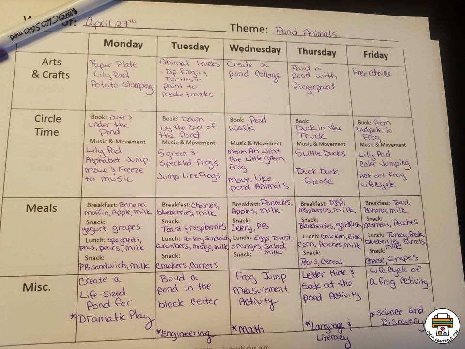 Free Preschool Lesson Planning Resources - Pre-K Printable Fun