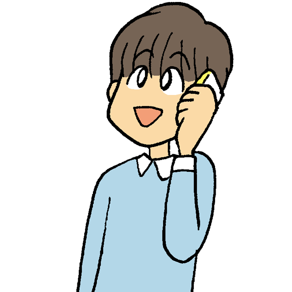 電話をかけるのイラスト かわいいフリー素材が無料のイラストレイン
