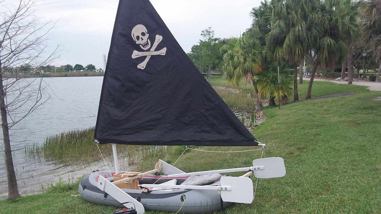 Robb sails $100 DIY sailboat at Lake Dumpwater Florida 