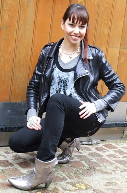 sequined biker jacket