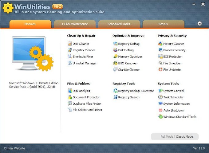 WinUtilities Professional Edition 15.74 Full Crack y Serial 2021 En español + Portable – Gran colección de herramientas variadas para optimizar tu sistema