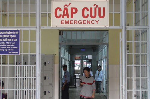 Khoa Cấp cứu Bệnh viện đa khoa tỉnh Vĩnh Long. Ảnh: Cửu Long