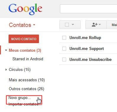 Gmail: como criar um grupo de contatos