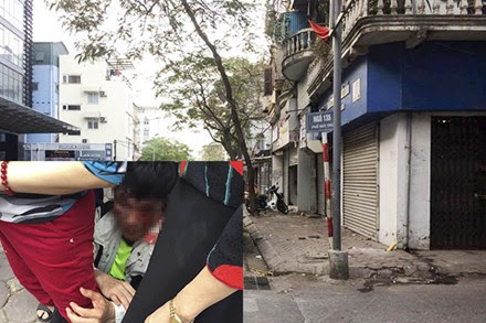 Nghi trộm xe SH, 3 người bị đánh trên phố - 1