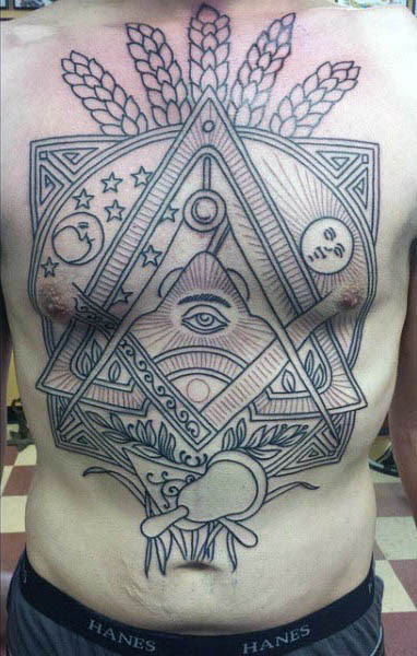 90 Masonic Tattoos For Men Freemasonry Ink Designs