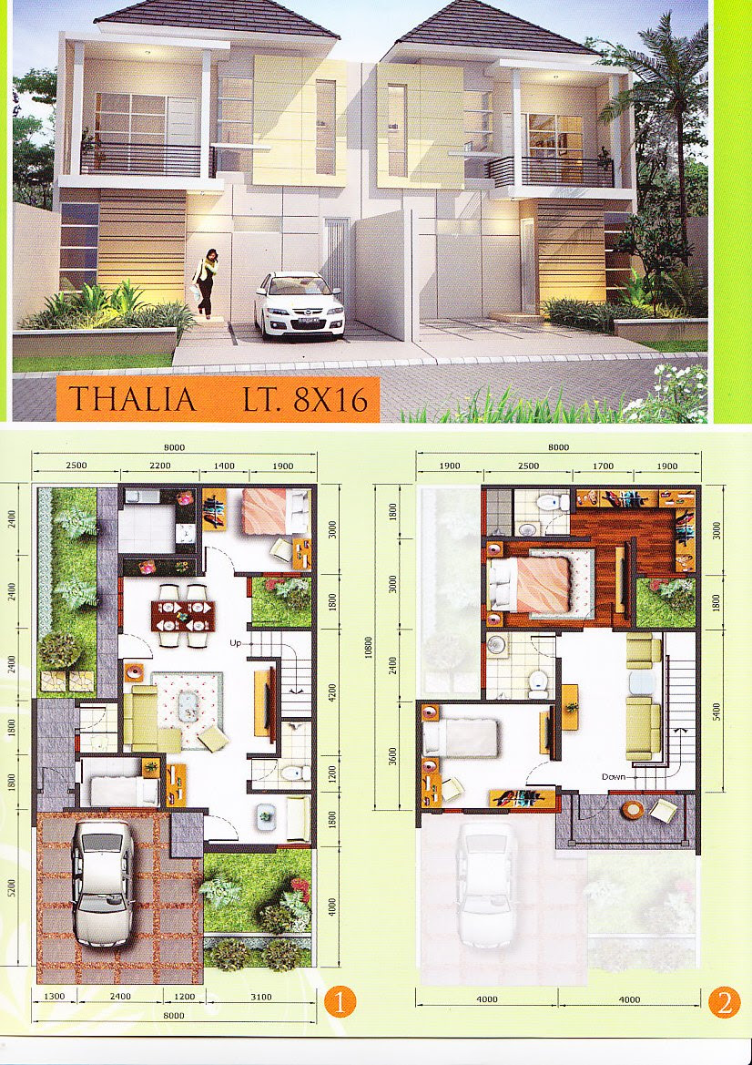 DENAH LEBAR 8 METER  Gambar-Rumah-Idaman.com