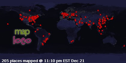 Profile Visitor Map - Click to view visits
