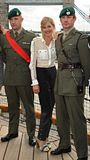 Sienna Miller on HMS Belfast in London