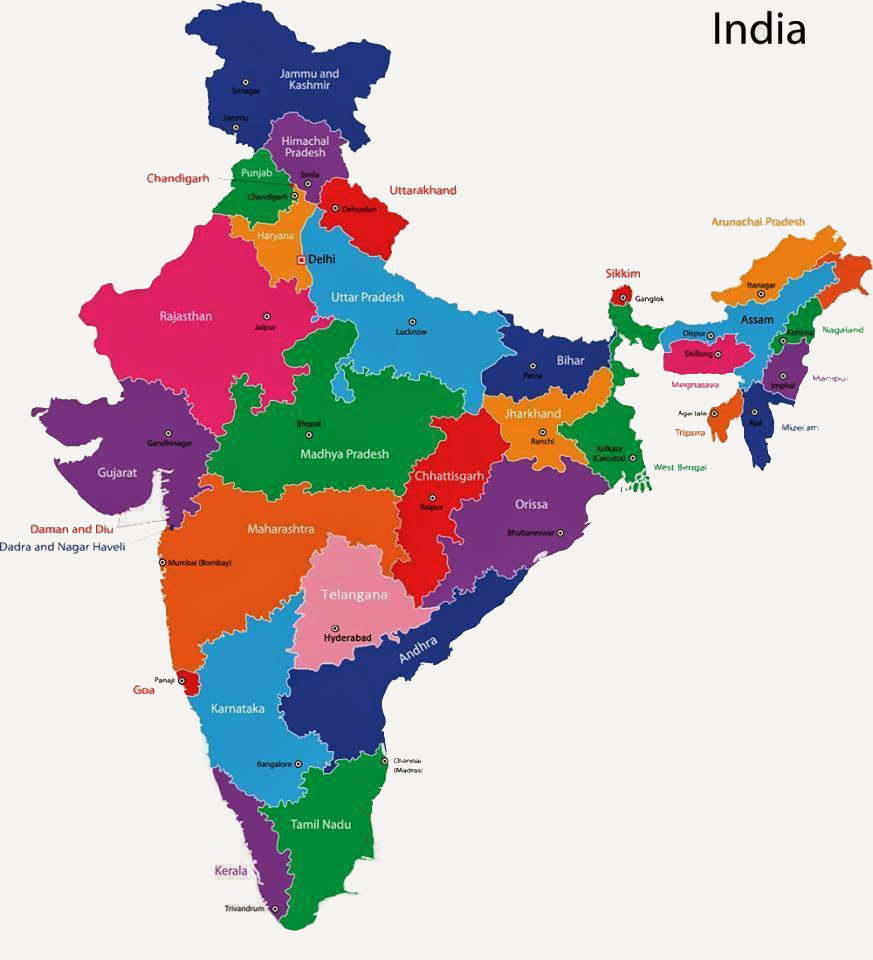 Map Of India Image Download