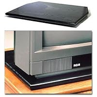 TV Swivel Base - Solid Ash - Black Finish (Black) (14L x 12D x 1H)
