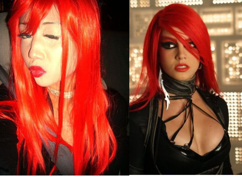 britney spears toxic red hair. ritney spears toxic red hair.