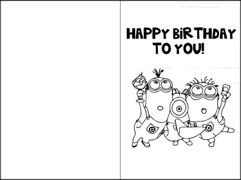  free printable birthday cards to color my amusing adventures