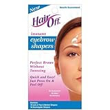 Hair Off Instant Eyebrow Shapers Cold Wax Strips 18's