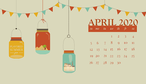 table calendar april 2020