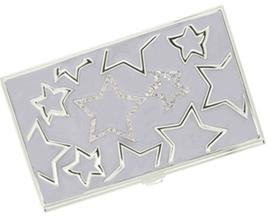 New - Vespera Lavander &#1072nd Stainless Steel Business Card Case - V704B