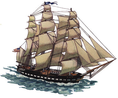 Constitution USS Sailing Ship