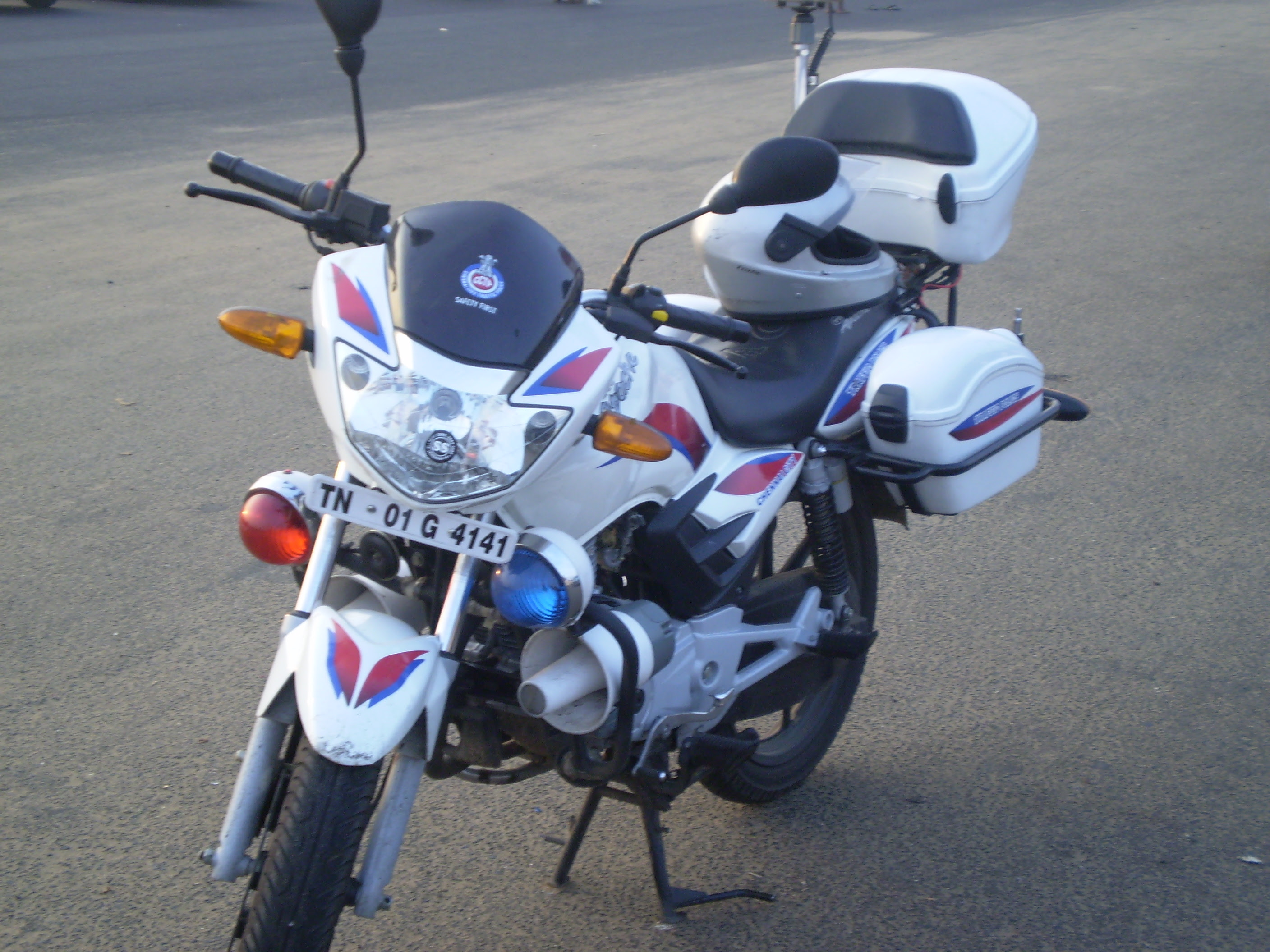 Chennai Police Patrol Bike