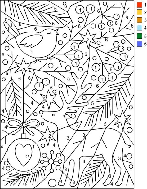  nicoles free coloring pages christmas color by number
