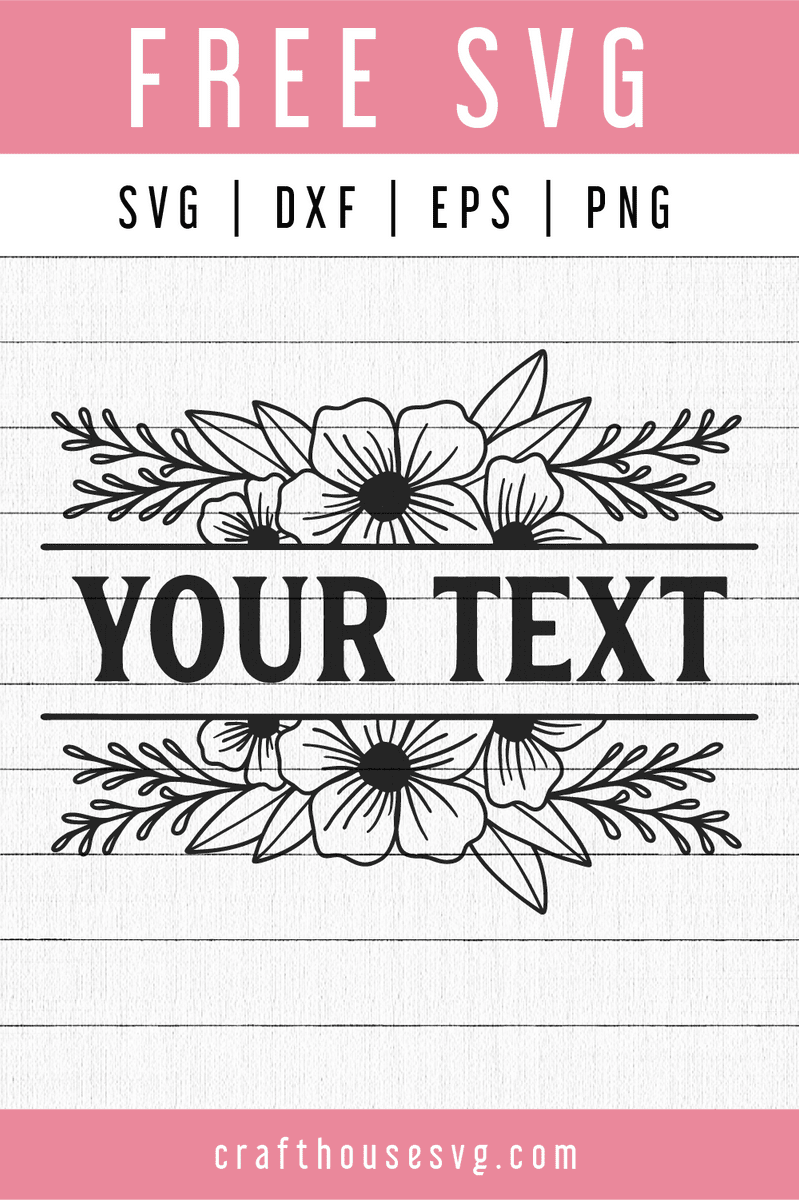 Download Floral Split Monogram Svg Fb73 Craft House Svg