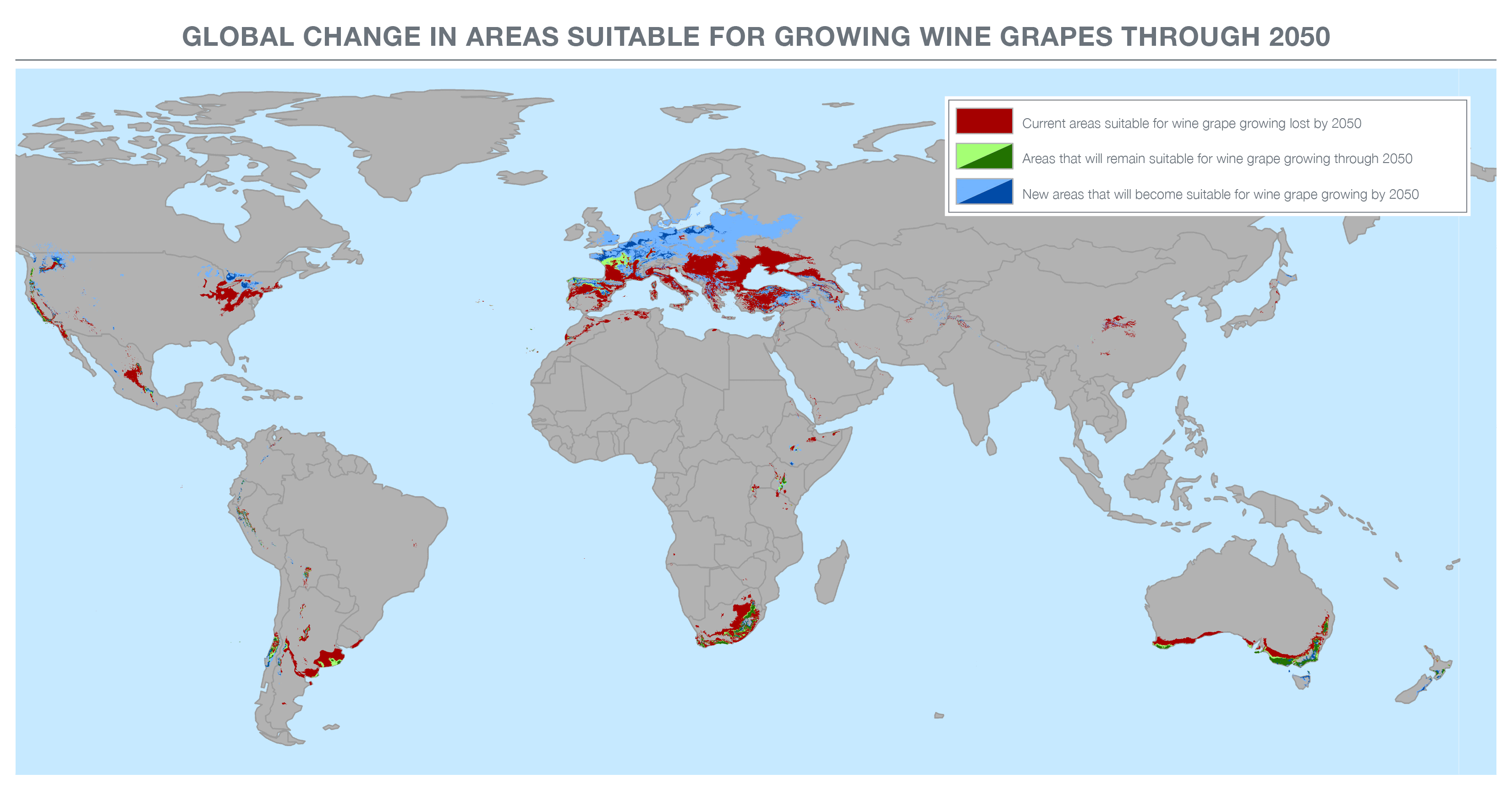 Map Of The World In 2050 climate change wine industry 2050 map world