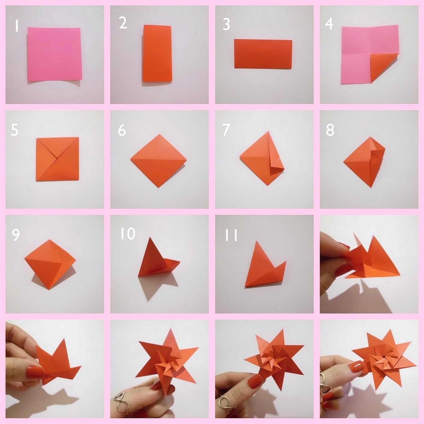 Cara Membuat Hiasan  Dinding  Kamar Dari  Kertas Origami  