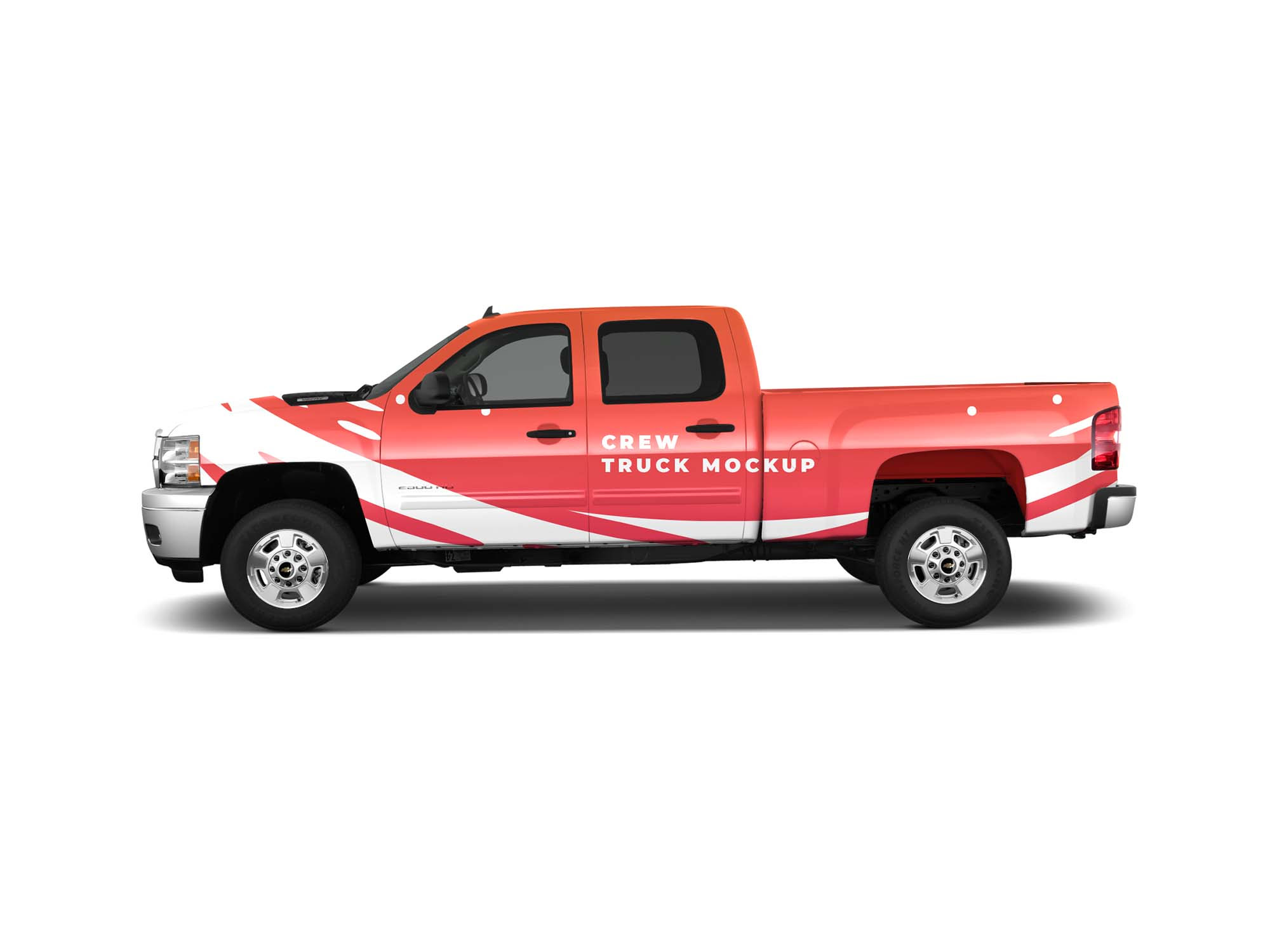 Download Free Crew Truck Mockup Psd