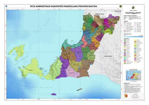 administrasi kabupaten pandeglang peta tematik indonesia