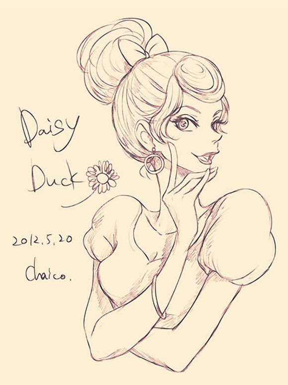 日本人画家 ディズニーキャラクターを擬人化 中国網 日本語
